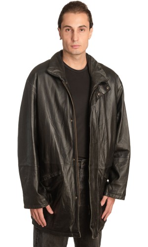  Γνήσιο Ανδρικό Δερμάτινο Μπουφάν - A232