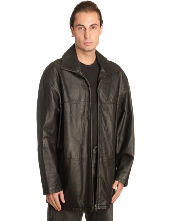Γνήσιο Ανδρικό Δερμάτινο Μπουφάν - A236