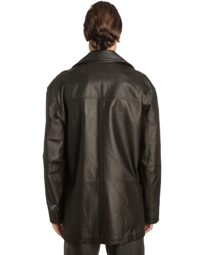 Γνήσιο Ανδρικό Δερμάτινο Μπουφάν - A236