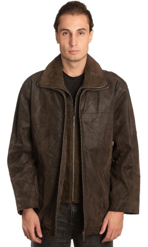 Γνήσιο Ανδρικό Δερμάτινο Μπουφάν - A240
