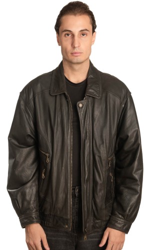 Γνήσιο Ανδρικό Δερμάτινο Μπουφάν - A243