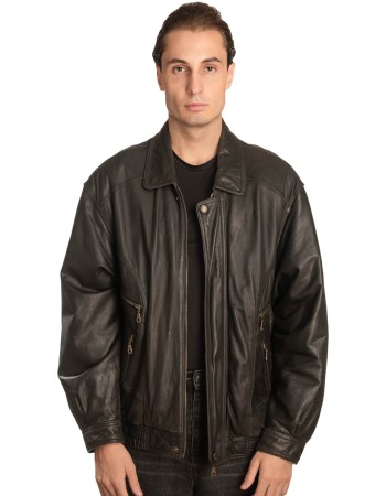 Γνήσιο Ανδρικό Δερμάτινο Μπουφάν - A243