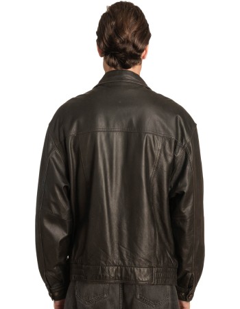 Γνήσιο Ανδρικό Δερμάτινο Μπουφάν - A243