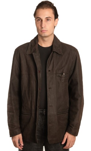 Γνήσιο Ανδρικό Δερμάτινο Μπουφάν - A244