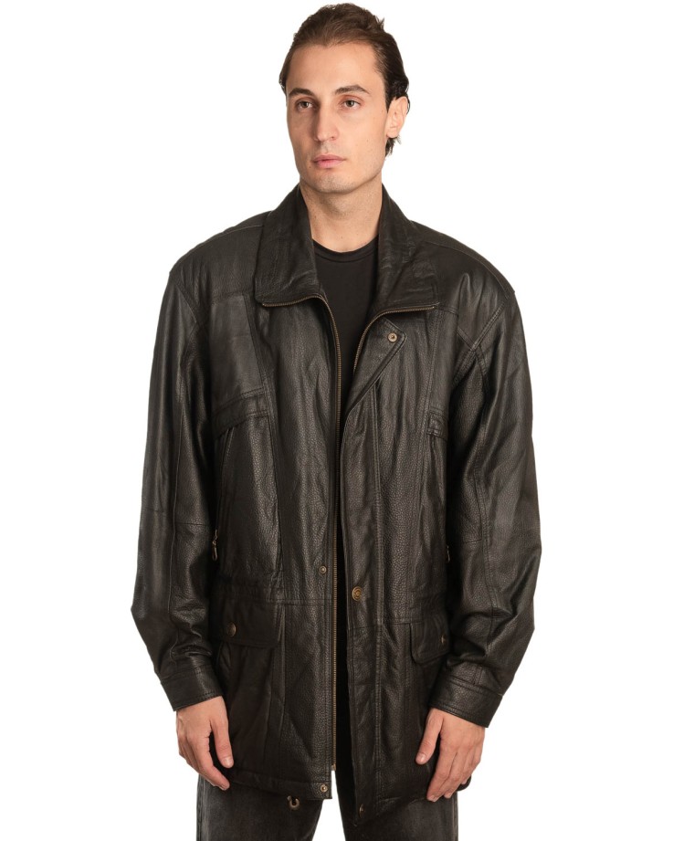 Γνήσιο Ανδρικό Δερμάτινο Μπουφάν - A246