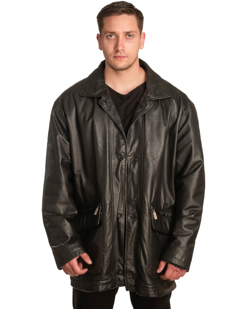 Γνήσιο Ανδρικό Δερμάτινο Μπουφάν - A255