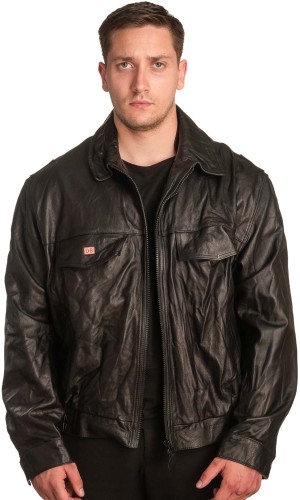 Γνήσιο Ανδρικό Δερμάτινο Μπουφάν - A256