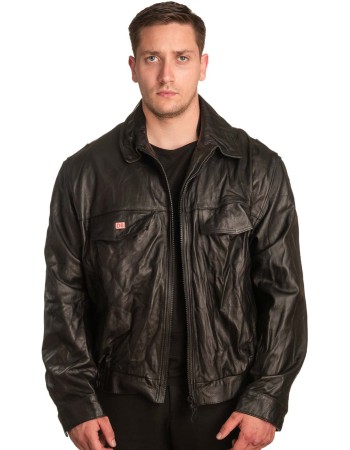Γνήσιο Ανδρικό Δερμάτινο Μπουφάν - A256