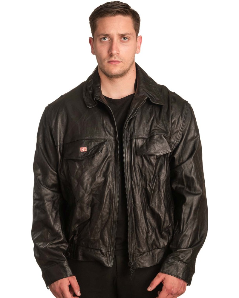 Γνήσιο Ανδρικό Δερμάτινο Μπουφάν - A256