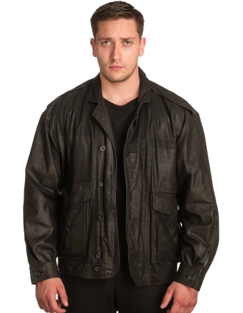 Γνήσιο Ανδρικό Δερμάτινο Μπουφάν - A272