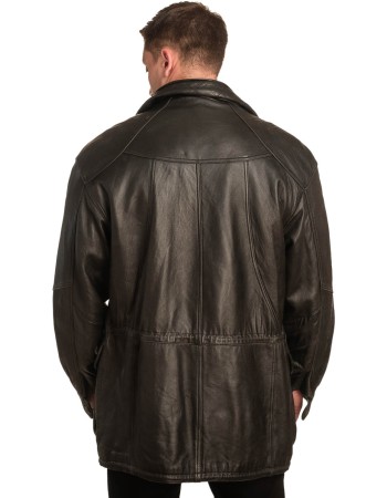  Γνήσιο Ανδρικό Δερμάτινο Μπουφάν - A273