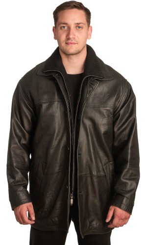  Γνήσιο Ανδρικό Δερμάτινο Μπουφάν - A275
