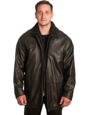  Γνήσιο Ανδρικό Δερμάτινο Μπουφάν - A275