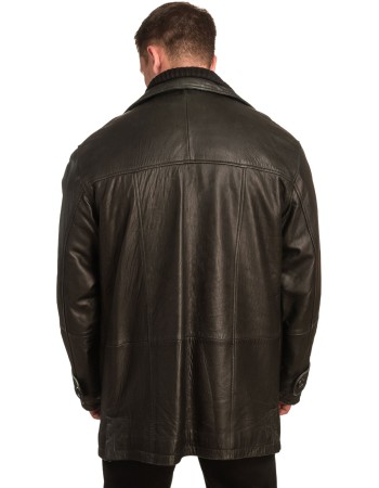  Γνήσιο Ανδρικό Δερμάτινο Μπουφάν - A275