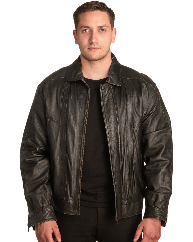 Γνήσιο Ανδρικό Δερμάτινο Μπουφάν - A276