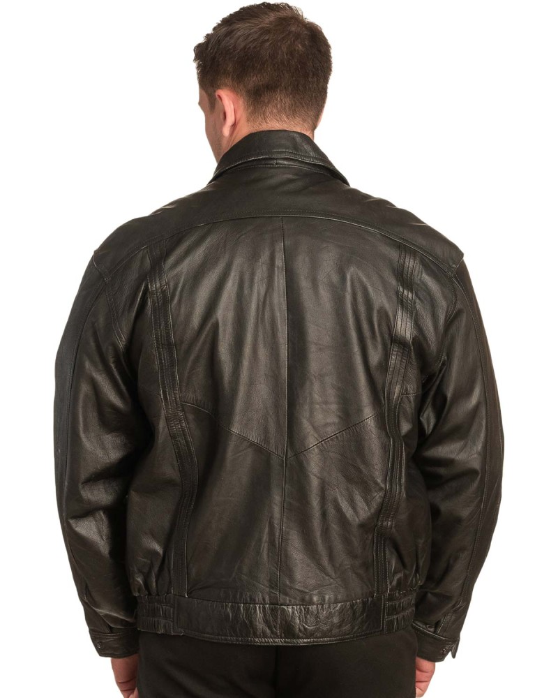 Γνήσιο Ανδρικό Δερμάτινο Μπουφάν - A276