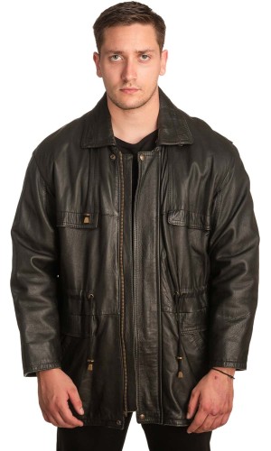 Γνήσιο Ανδρικό Δερμάτινο Μπουφάν - A281