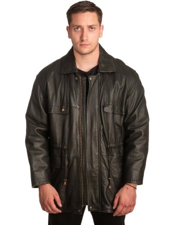 Γνήσιο Ανδρικό Δερμάτινο Μπουφάν - A281