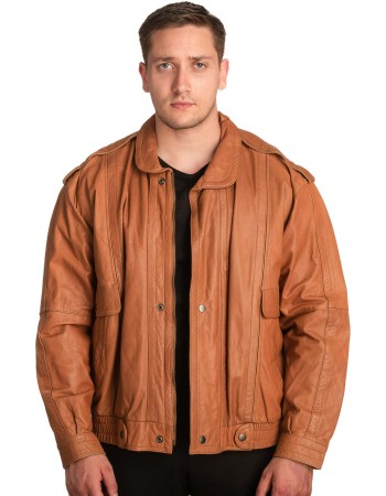 Γνήσιο Ανδρικό Δερμάτινο Μπουφάν - A284