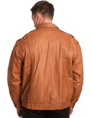 Γνήσιο Ανδρικό Δερμάτινο Μπουφάν - A284