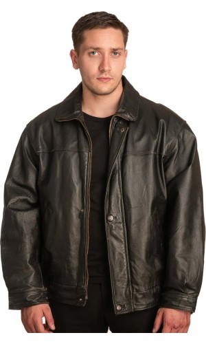 Γνήσιο Ανδρικό Δερμάτινο Μπουφάν - A285