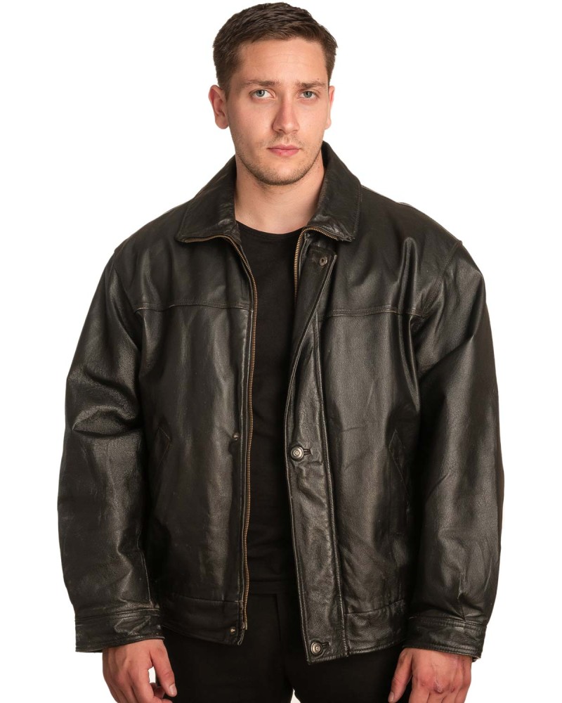 Γνήσιο Ανδρικό Δερμάτινο Μπουφάν - A285