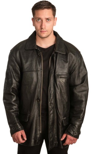 Γνήσιο Ανδρικό Δερμάτινο Μπουφάν - A297