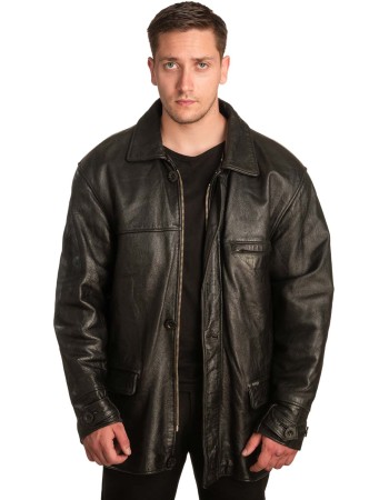 Γνήσιο Ανδρικό Δερμάτινο Μπουφάν - A297
