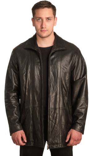  Γνήσιο Ανδρικό Δερμάτινο Μπουφάν - A300