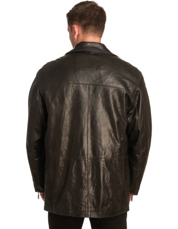  Γνήσιο Ανδρικό Δερμάτινο Μπουφάν - A300