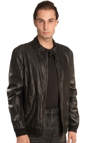 Γνήσιο Ανδρικό Δερμάτινο Μπουφάν - A301