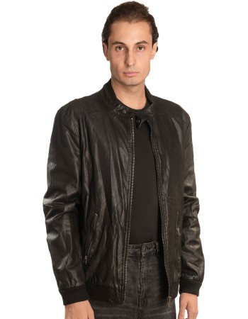 Γνήσιο Ανδρικό Δερμάτινο Μπουφάν - A301