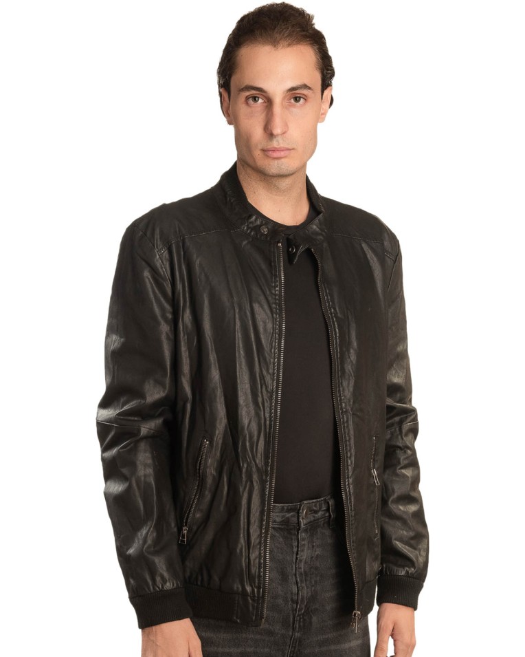 Γνήσιο Ανδρικό Δερμάτινο Μπουφάν - A301