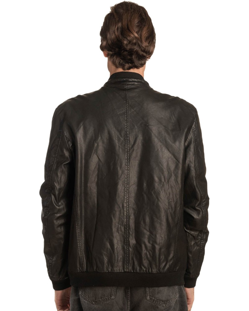 Γνήσιο Ανδρικό Δερμάτινο Μπουφάν - A301