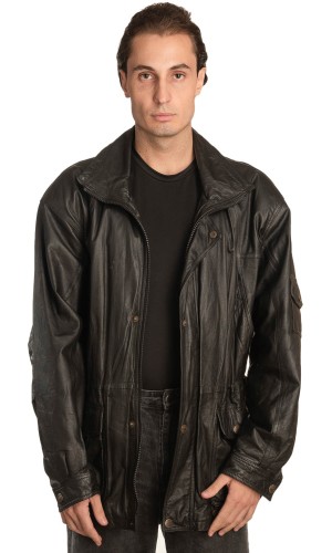 Γνήσιο Ανδρικό Δερμάτινο Μπουφάν - A304