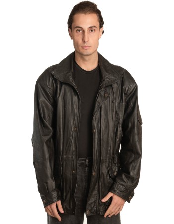 Γνήσιο Ανδρικό Δερμάτινο Μπουφάν - A304