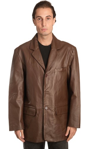 Γνήσιο Ανδρικό Δερμάτινο Σακάκι - Α305