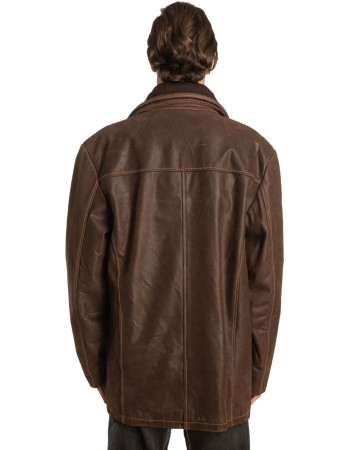 Γνήσιο Ανδρικό Δερμάτινο Μπουφάν - A309
