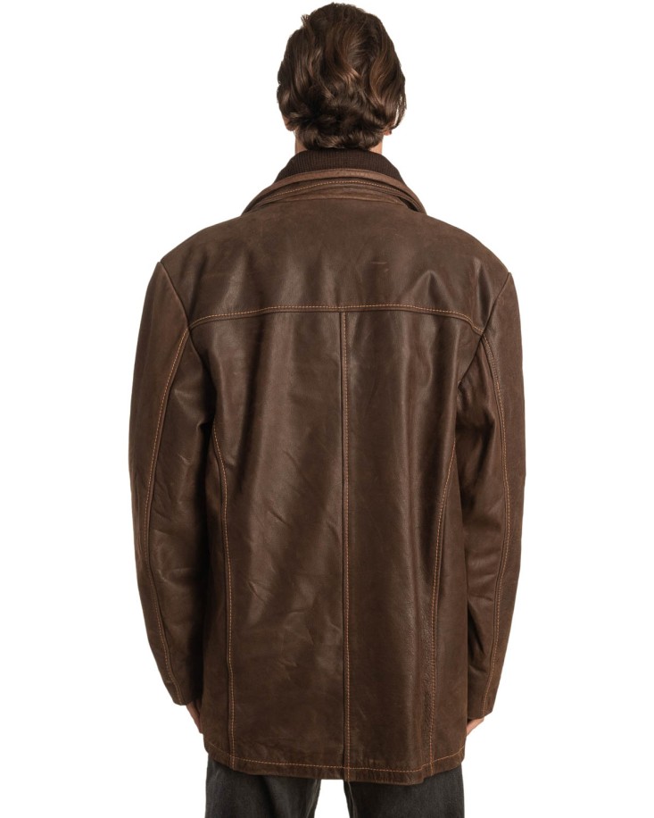 Γνήσιο Ανδρικό Δερμάτινο Μπουφάν - A309