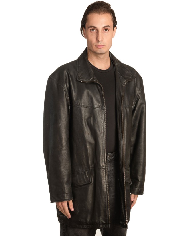 Γνήσιο Ανδρικό Δερμάτινο Μπουφάν - A310