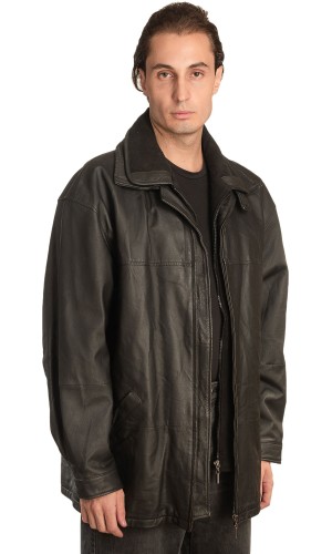 Γνήσιο Ανδρικό Δερμάτινο Μπουφάν - A312