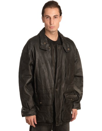 Γνήσιο Ανδρικό Δερμάτινο Μπουφάν - A313