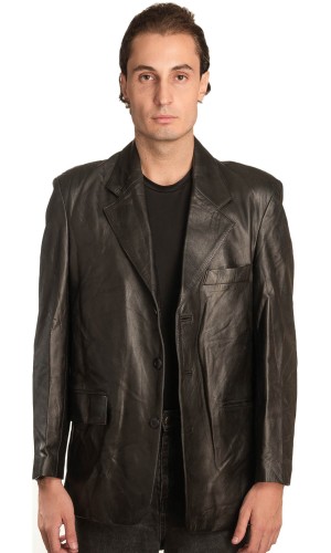 Γνήσιο Ανδρικό Δερμάτινο Σακάκι - A314