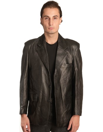 Γνήσιο Ανδρικό Δερμάτινο Σακάκι - A314