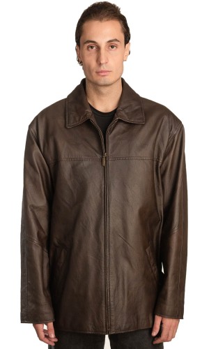 Γνήσιο Ανδρικό Δερμάτινο Μπουφάν - A315