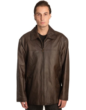 Γνήσιο Ανδρικό Δερμάτινο Μπουφάν - A315