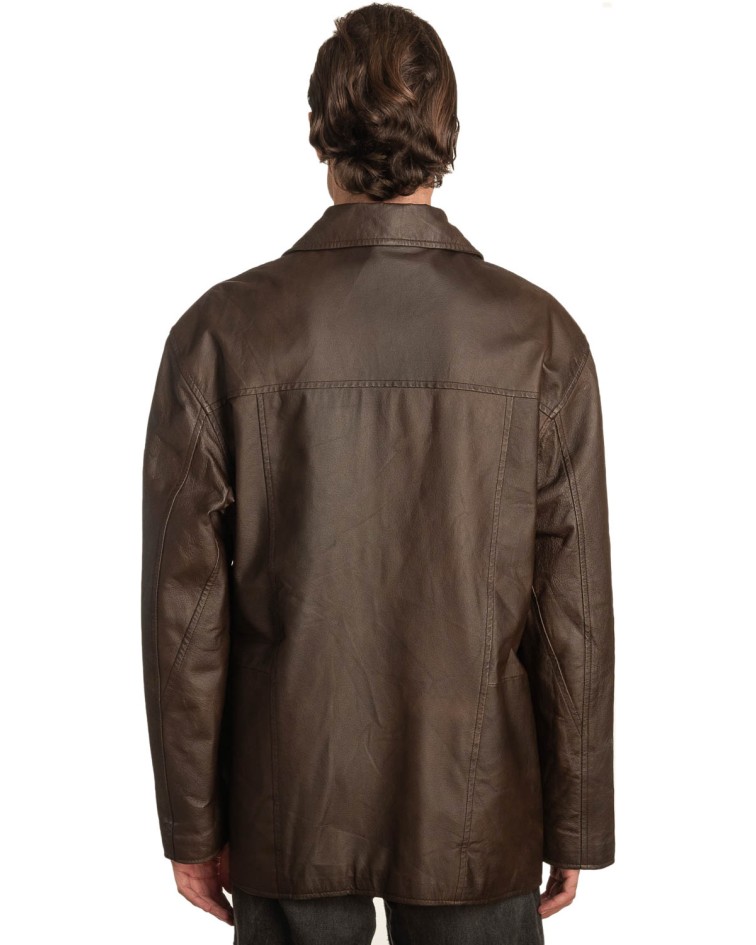 Γνήσιο Ανδρικό Δερμάτινο Μπουφάν - A315