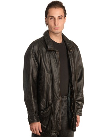 Γνήσιο Ανδρικό Δερμάτινο Μπουφάν - A317