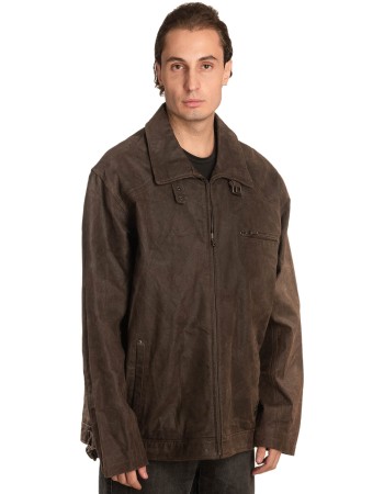 Γνήσιο Ανδρικό Δερμάτινο Μπουφάν - A319