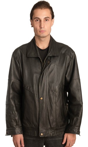 Γνήσιο Ανδρικό Δερμάτινο Μπουφάν - A322